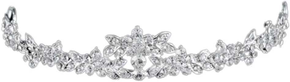 Women Kids Tiara Crowns with Comb Pins Imitation Crystal Glitter Rhinestone Headband Wedding Bridal Prom Party Jewelry Headpiece