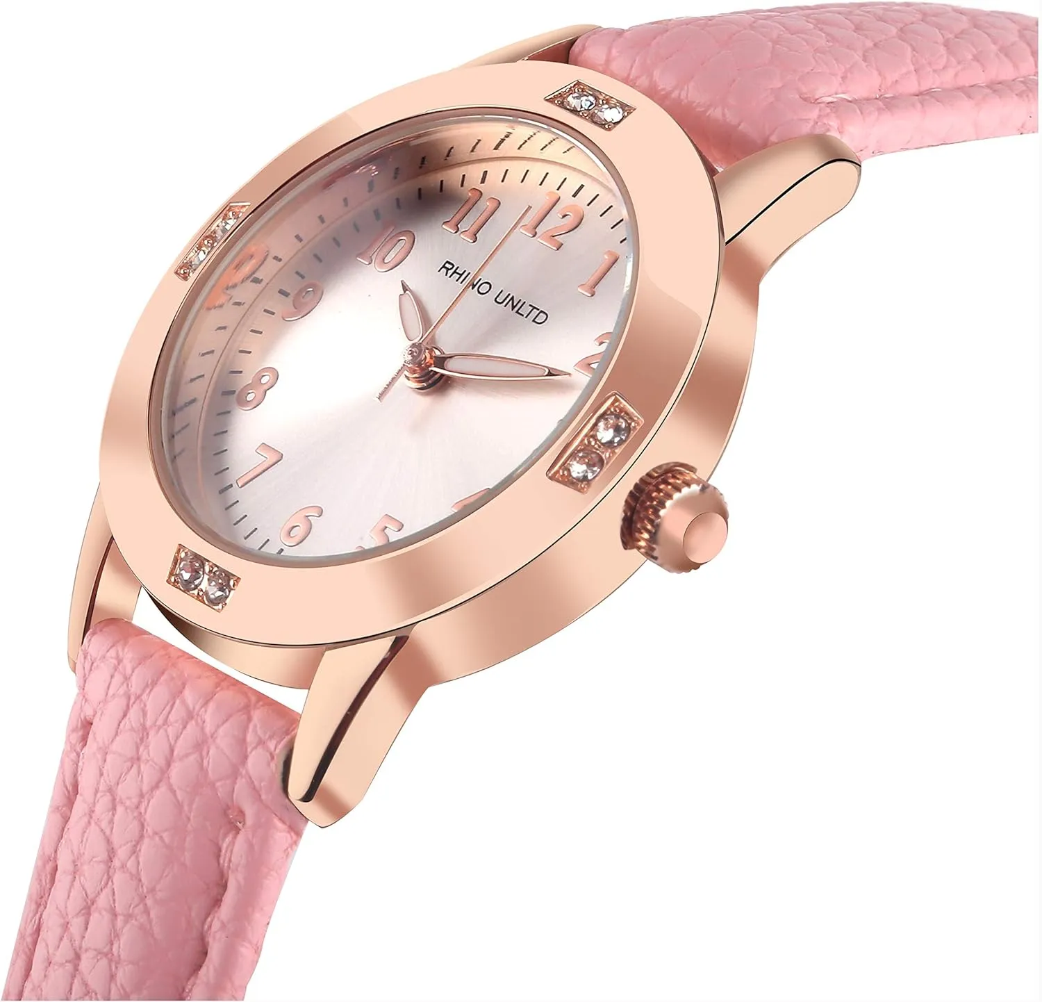Women's Leather Band Quartz Movement Waterproof Business Classic Analog Watch with Genuine Leather Stainless Steel Band Elegant Ladies Watch