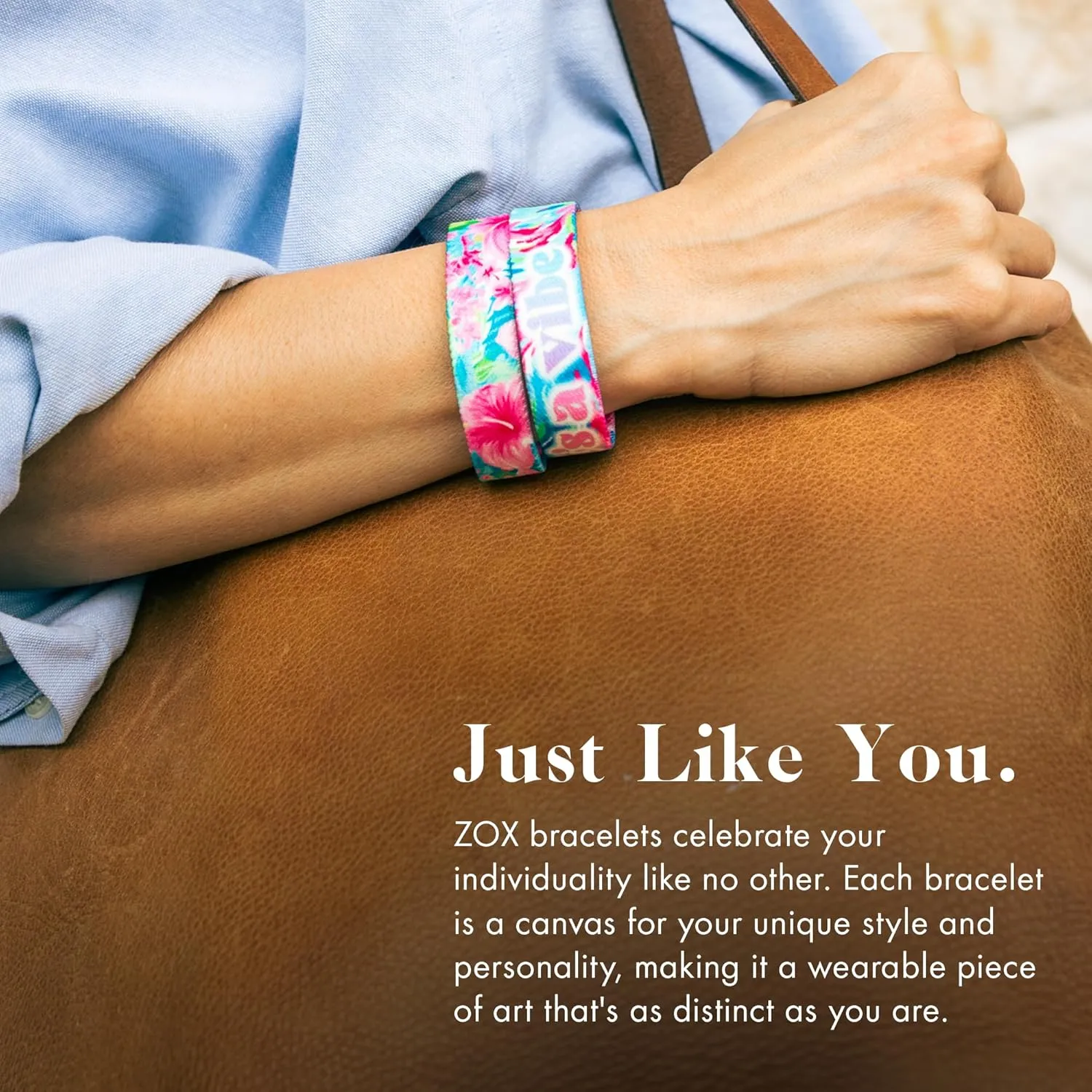 ZOX Bracelets  Stretchy Elastic Band with Motivational Affirmations and Beautiful Artwork, Great Wristband Gift for Men & Women of All Ages